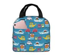 VOSERY Bolsa de almuerzo, lonchera para mujeres, hombres y adultos, bolsa de almuerzo aislada, a prueba de fugas, reutilizable, de gran capacidad, para el trabajo, oficina, picnic, viajes