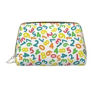 VOSERY Bolsa de maquillaje, bolsas de cosméticos de viaje para mujer, organizador de bolsa de maquillaje de gran capacidad, patrón colorido de matemáticas, bolsa de maquillaje, bonita bolsa de