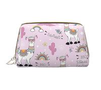 VOSERY Bolsa de maquillaje, bolsas de cosméticos, neceser de viaje para mujer, bolsa de maquillaje sin llama, organizador de gran capacidad, bonita bolsa de maquillaje, estuche de maquillaje de cuero