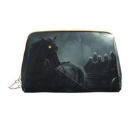 VOSERY Bolsa de maquillaje, bolsas de cosméticos, neceser de viaje para mujeres, carruaje fantasma de Halloween, bolsa de maquillaje, bolsa de maquillaje de gran capacidad, bonita bolsa de maquillaje