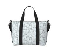 VOSERY Bolsa de viaje, bolsa de fin de semana con estampado de ecuaciones matemáticas, bolsas de lona para mujer, bolsa de viaje para gimnasio, bolsa de viaje para hombres, bolsa de equipaje para