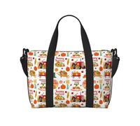 VOSERY Bolsa de viaje, bolsa de fin de semana de calabaza de granja de otoño, bolsas de lona para mujer, bolsa de viaje para gimnasio, bolsa de viaje para hombres, bolsa de equipaje para artículos