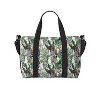VOSERY Bolsa de viaje, bolsa de viaje tropical, bonita bolsa de fin de semana, bolsa de lona para mujer, bolsa de viaje deportiva para gimnasio, bolsa de noche, bolsa de equipaje, bolsa de artículos