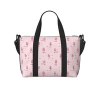 VOSERY Bolsa de viaje con diseño de perro caniche Queen Pink_A Weekender Bag Carry On para mujeres, artículos esenciales de viaje, bolsa de gimnasio para hombres, bolsa de noche, bolsa de equipaje