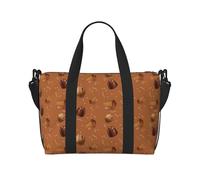 VOSERY Bolsa de viaje con estampado de chocolate n.º 9049, bolso de fin de semana, equipaje de mano para mujer, accesorios de viaje, bolsa de deporte, bolsa de gimnasio para hombre, bolsa de pijama