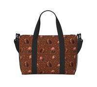 VOSERY Bolsa de viaje con estampado de chocolate n.º 9051, bolso de fin de semana, bolso de mano para mujer, accesorios de viaje, bolsa de deporte, bolsa de gimnasio para hombre, bolsa de pijama