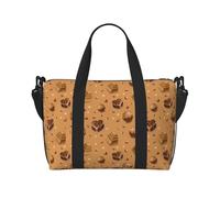 VOSERY Bolsa de viaje con estampado de chocolate n.º 9053, bolso de fin de semana, equipaje de mano para mujer, accesorios de viaje, bolsa de deporte, bolsa de gimnasio para hombre, bolsa de pijama