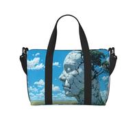 VOSERY Bolsa de viaje Cracked Earth Head Tree Weekender Bag Carry On Duffle Bags para mujer, esenciales de viaje, bolsa de deporte para hombre, bolsa de pijamada, bolsa personal