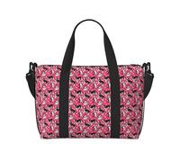 VOSERY Bolsa de viaje de dibujos animados lindo perro husky rojo bolso de fin de semana bolsa de equipaje de mano para mujer accesorios de viaje bolsa de deporte bolsa de gimnasio para hombre bolsa de
