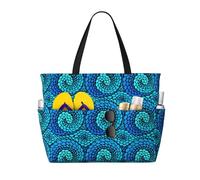 VOSERY - Bolsas de playa grandes impermeables a prueba de arena, divertidas serpientes n.º 20006, lindas bolsas de playa para mujer con cremallera