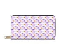 VOSERY Cartera de piel para mujer, billetera plegable para múltiples tarjetas, cartera larga para mujer pi day happy