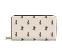 VOSERY Cartera de piel para mujer, cartera plegable para múltiples tarjetas, para placer, labrador retriever, perro, cartera larga