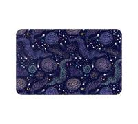 VOSERY Colorful Star - Alfombra de baño de 30 x 20 pulgadas, suave, absorbente, antideslizante, lavable a máquina, alfombra de ducha para baño