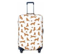 VOSERY Funda de equipaje de viaje, funda lavable para maleta de 18 a 32 pulgadas, diseño de cabeza de perro Labrador Retriever, Negro -, S