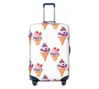 VOSERY Funda para equipaje de viaje - Blueberry Strawberry Ice Cream - Fundas lavables para equipaje de 45,7 a 81,28 cm, Negro , small