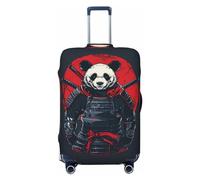 VOSERY Funda para equipaje de viaje, color rojo y negro, diseño de panda oriental Warrior, lavable, se adapta a equipaje de 18 a 32 pulgadas, Negro -, M