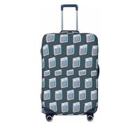 VOSERY Funda para equipaje de viaje, diseño de calculadora matemática, fundas lavables para equipaje de 45,7 a 81,28 cm, Negro , small