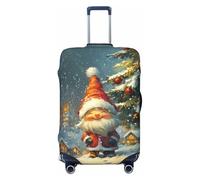 VOSERY Funda para equipaje de viaje, diseño de sonrisa navideña, fundas lavables para equipaje de 45,7 a 81,28 cm, Negro , medium