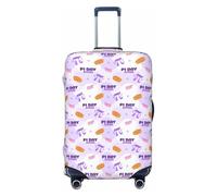 VOSERY Funda para equipaje de viaje - Pi Day Happy fundas lavables para equipaje de 45,7 a 81,28 cm, Negro , extra-large