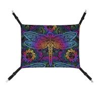 VOSERY Hamaca colgante para gatos - Columpio ajustable de libélula india para perros, hurones, conejos, animales pequeños, accesorios para gatos con ganchos