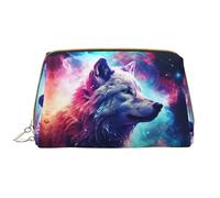 VOSERY Neceser de maquillaje, neceser de viaje, bolsa de aseo para mujer, multicolor lobo de gran capacidad, bolsa de maquillaje, organizador, bolsa de maquillaje, bolsa de maquillaje, bolsa de