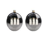 Voseto Faro Delantero 2 Piezas Para Dodge Para Challenger 2008-2012 Canbus Luz LED Antiniebla Ojo Ángel DRL Niebla Conjunto Lámpara Circulación Diurna Faros Antiniebla(B Without Angel Eye)