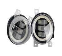 Voseto Faro Delantero 2 Piezas Para VW Para EOS 2006-2010 Luz Antiniebla LED Ojo Ángel Coche Lámpara Circulación Diurna DRL Con Decodificador Canbus Faros Antiniebla(A With Angel Eye)
