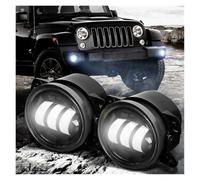 Voseto Faro Delantero Luces Antiniebla Led Luz Conducción Auxiliar 4 Pulgadas Para Jeep JK Para Dodge Para Viaje Todoterreno Coches 4x4 Faros Antiniebla