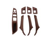 Voseto Manija de Puerta Interior auto Tirador De Puerta Interior De Fibra De Carbono Para Serie 5 F10 F18 523 525 528(LHD Red)