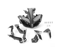 Voseto Moto Faro Juego Cubiertas Para Faros Delanteros Motocicleta Carenado Superior Soporte Impermeable Para MT 09 Para MT-09 FZ09 Para MT09 (2017-2020) Faros Delanteros(Set Carbon fiber)