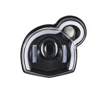 Voseto Moto Faro Para G650GS / Para Sertao R13 2011-2017 Faros LED Para Motocicleta Luces Altas/bajas Blanco DRL Lámpara Ojo Diablo Rojo/blanco/azul Faros Delanteros(Blue Devil Eye)