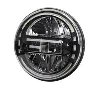 Voseto Moto Faro Proyector Faros LED Universal Para Motocicleta 5,75/7 Pulgadas 90 W Para Touring Para Softail Para Heritage Para Street Glide Para Road King Faros Delanteros(7 inch Black)