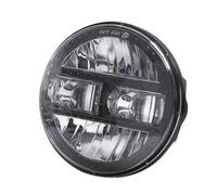 Voseto Moto Faro Proyector Faros LED Universal Para Motocicleta 5,75/7 Pulgadas 90 W Para Touring Para Softail Para Heritage Para Street Glide Para Road King Faros Delanteros(5.75 inch Black)