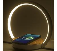 VOSFEEL Lamparas de Mesita de Noche 3 Intensidades con Cargador Inalámbrico Control Tactil Lámpara de Mesa Lampara Cargador Inalambrico Lampara Led Escritorio