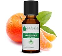Voshuiles - Aceite esencial de mandarina - 10 ml | Perfume muy aromático - Uso en masaje con aceite vegetal - 100% puro y natural - HEBBD - Trazabilidad y calidad