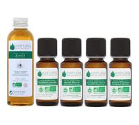 Voshuiles Kit Deporte Aceite Esencial BIO 4x10 ml + Vegetal BIO 50 ml