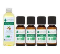 Voshuiles Kit Piernas Pesadas Aceite Esencial BIO 4x10 ml + Vegetal BIO 100 ml
