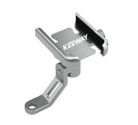 Voskooe Soporte para teléfono de Motocicleta para Keeway RKF/V Cruise/RKV/SR/TX/RKR/ 125 K Light 202 V302C RKS 150 Vieste 300 Superlight 200 Soporte De Teléfono para Motocicleta Aluminio(4)