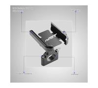 Voskooe Soporte para teléfono de Motocicleta para RnineT R9T Nine T Pure Scrambler Urban G/S 2015 2018 2021 2022 2023 Soporte De Teléfono para Motocicleta Aluminio Accesorios R NineT(1)
