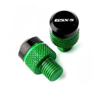 Voskooe Tornillo de espejo retrovisor modificado Para GSXS 750, GSX-S, 1000, GSX8S, 125, 150 950 Para Agujeros De Espejo Retrovisor Motocicleta CNC, Tornillos Y Cubiertas(A green)