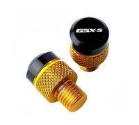 Voskooe Tornillo de espejo retrovisor modificado Para GSXS 750, GSX-S, 1000, GSX8S, 125, 150 950 Para Agujeros De Espejo Retrovisor Motocicleta CNC, Tornillos Y Cubiertas(A Yellow)
