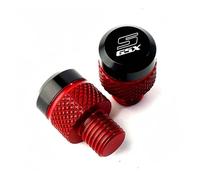 Voskooe Tornillo de espejo retrovisor modificado Para GSXS 750, GSX-S, 1000, GSX8S, 125, 150 950 Para Agujeros De Espejo Retrovisor Motocicleta CNC, Tornillos Y Cubiertas(B red)