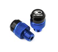 Voskooe Tornillo de espejo retrovisor modificado Para KYM@&CO Xciting 250 300 500 DOWNTOWN 125 350 AK550 Accesorios CNC Para Moto, Tapones Para Espejos, Tornillos Y Cubiertas M10*1.25(Blue)