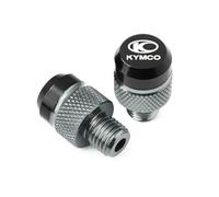 Voskooe Tornillo de espejo retrovisor modificado Para KYM@&CO Xciting 250 300 500 DOWNTOWN 125 350 AK550 Accesorios CNC Para Moto, Tapones Para Espejos, Tornillos Y Cubiertas M10*1.25(Titanium)