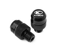 Voskooe Tornillo de espejo retrovisor modificado Para KYM@&CO Xciting 250 300 500 DOWNTOWN 125 350 AK550 Accesorios CNC Para Moto, Tapones Para Espejos, Tornillos Y Cubiertas M10*1.25(Black)
