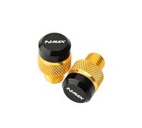 Voskooe Tornillo de espejo retrovisor modificado Para NMAX N-MAX 155 NMAX125 Accesorios Para Moto M10*1.25 Tapones Para Orificios De Espejos, Tornillos Y Cubiertas Aluminio CNC(Yellow)
