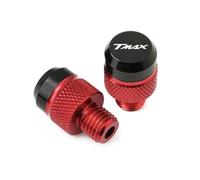 Voskooe Tornillo de espejo retrovisor modificado Para T-MAX TMAX 560 T Max T-Max560 TMAX560 2020 Accesorios De Moto M10*1.25 Tapones Para Orificios Espejos Tornillos Y Cubiertas(A Red)