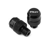 Voskooe Tornillo de espejo retrovisor modificado Para T-MAX TMAX 560 T Max T-Max560 TMAX560 2020 Accesorios De Moto M10*1.25 Tapones Para Orificios Espejos Tornillos Y Cubiertas(A Black)
