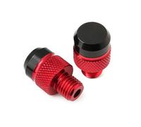 Voskooe Tornillo de espejo retrovisor modificado Para T-MAX TMAX 560 T Max T-Max560 TMAX560 2020 Accesorios De Moto M10*1.25 Tapones Para Orificios Espejos Tornillos Y Cubiertas(B Red)