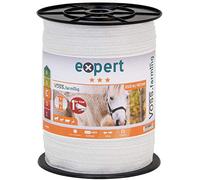 VOSS.farming Cinta conductora 200m, 40mm, 9x0,16 INOX, Blanco